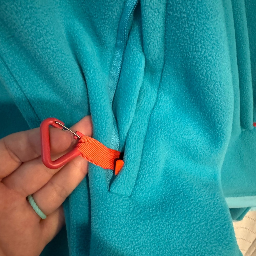 MPG Aqua Fleece Outerwear Button Full Zip Jacket Size Medium - Picture 6 of 10